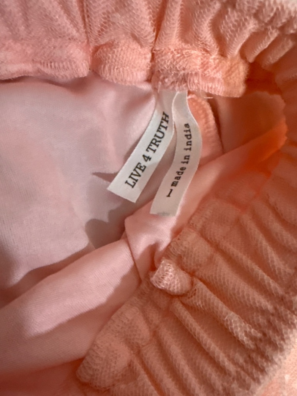 Live 4 Truth Blush Pink Layered Tulle Midi Skirt - Picture 4 of 6